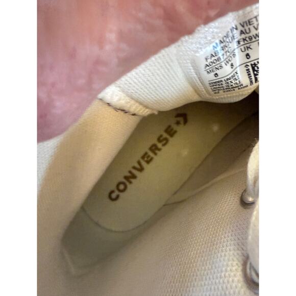 Converse Chuck Taylor All Star Lugged 2.0 Jacquard High Sand Dune Tennis Shoes - Picture 9 of 10